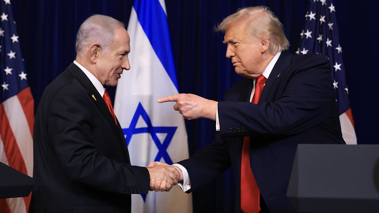 Donald Trump con Benjamin Netanyahu el 29 de diciembre de 2025