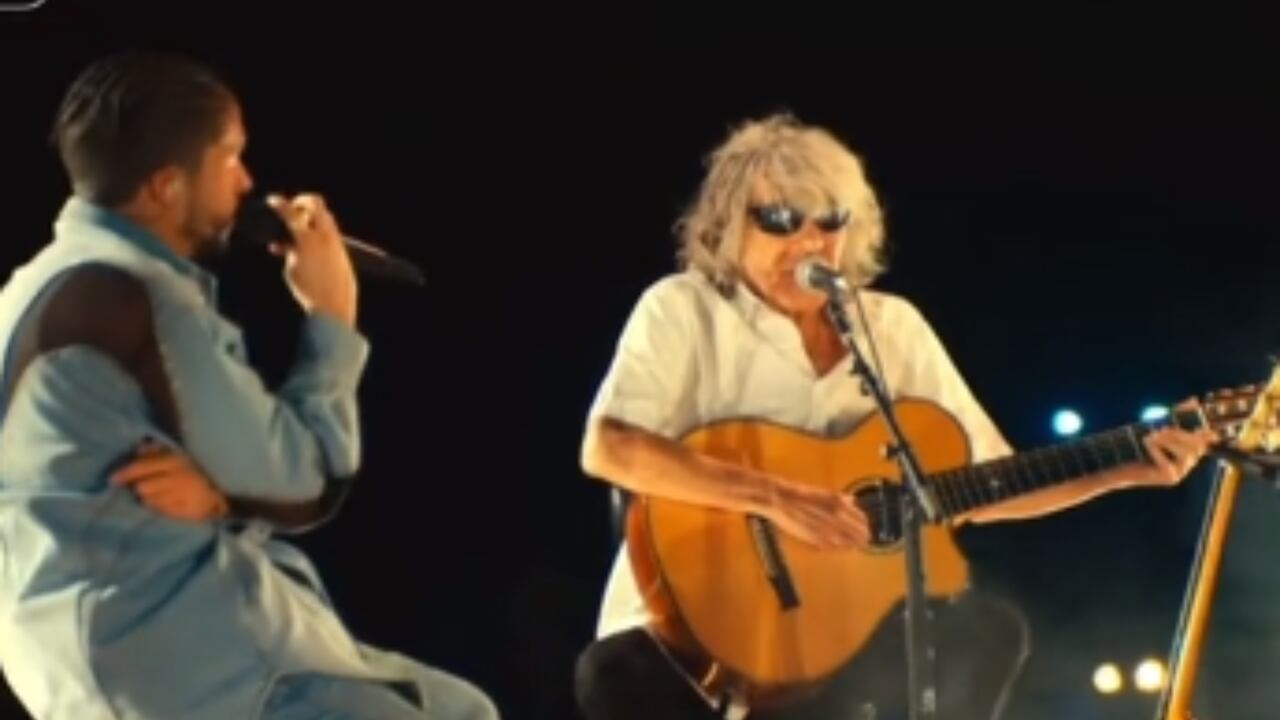 Bad Bunny y José Feliciano en Coachella.