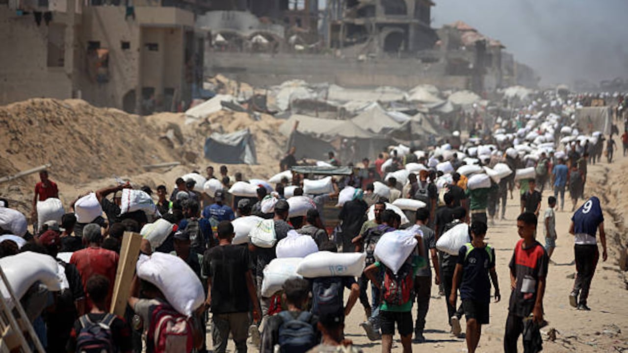 83 % de la población en Gaza ha sido desplazada por los constantes bombardeos de Israel.