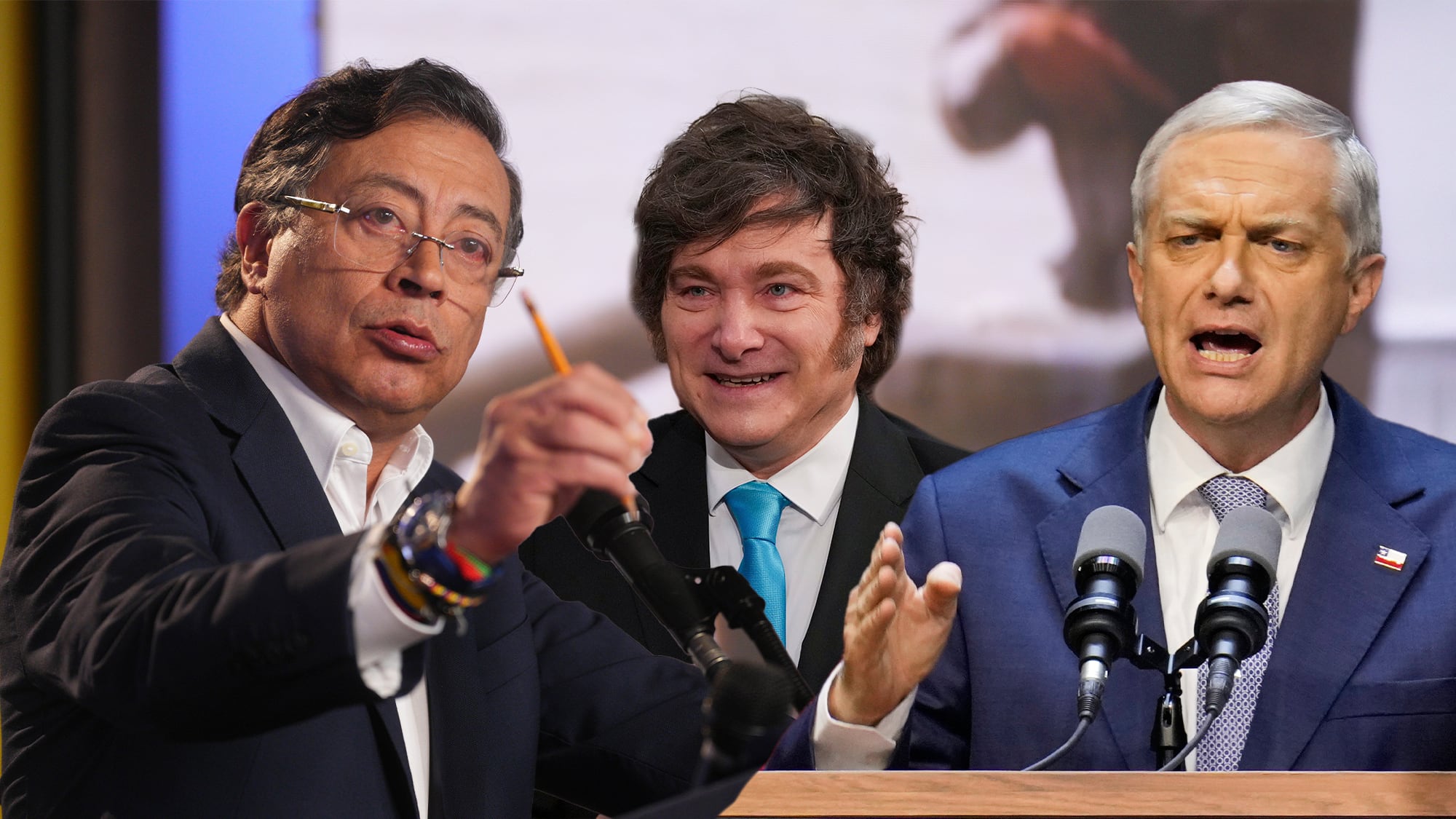 Gustavo Petro
Jose Antonio Kast
Javier Milei