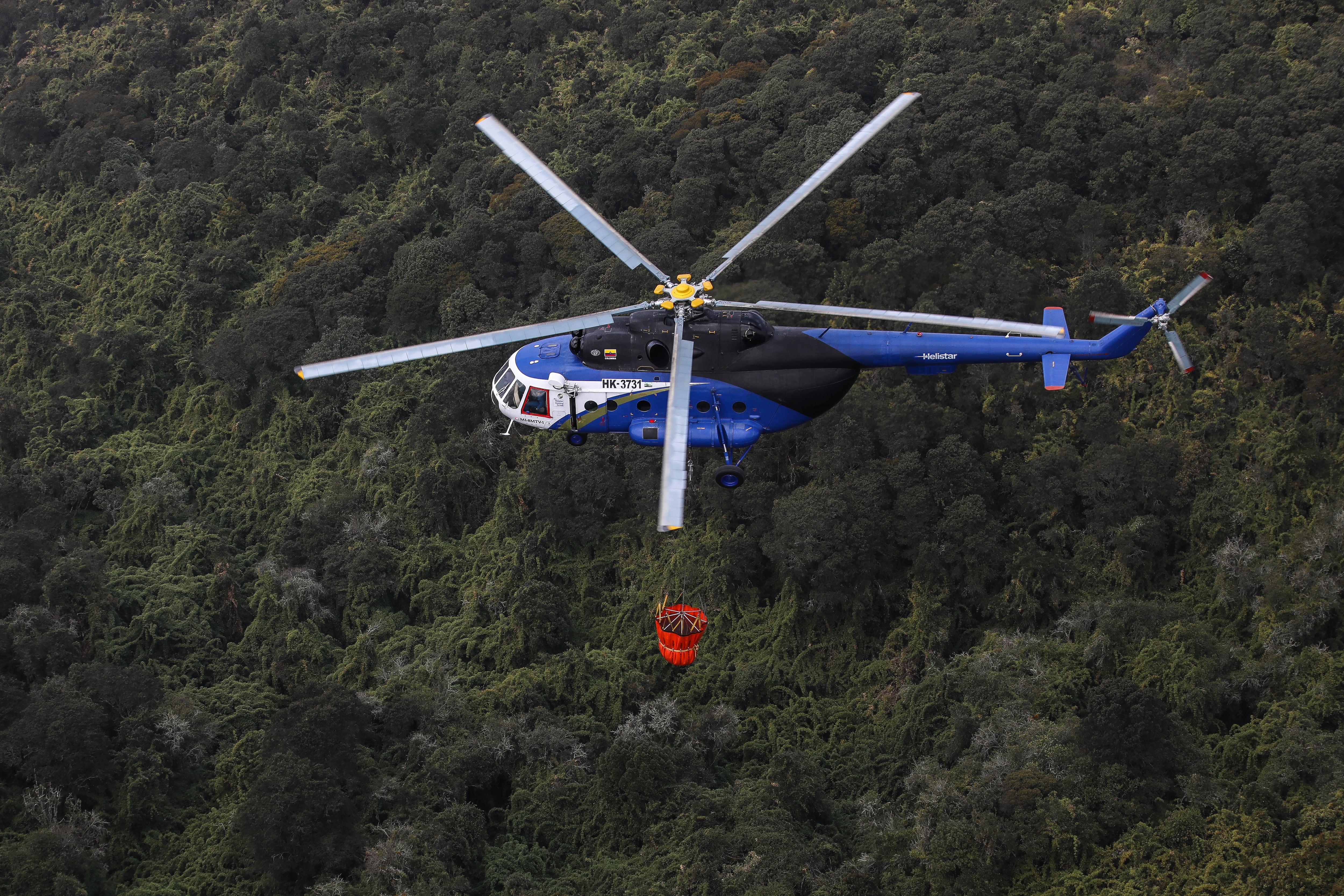 Sobrevuelo en Cundinamarca, sobre las zonas devastadas por los incendios