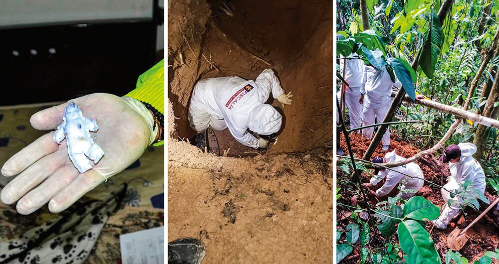   En medio de los elementos encontrados por los investigadores, había un muñeco vudú.