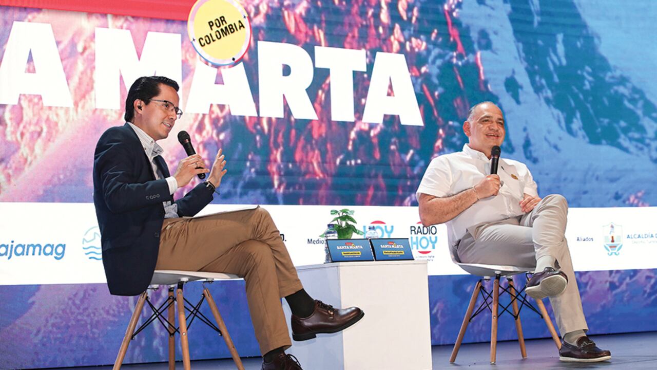 El alcalde de Santa Marta, Carlos Pinedo, habló con Yesid Lancheros, director de SEMANA, de los proyectos de la ciudad, en el marco de la gira de SEMANA por las Regiones.