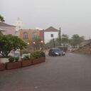 Cubiertas por agua quedaron las calles del centro histórico de Cartagena.