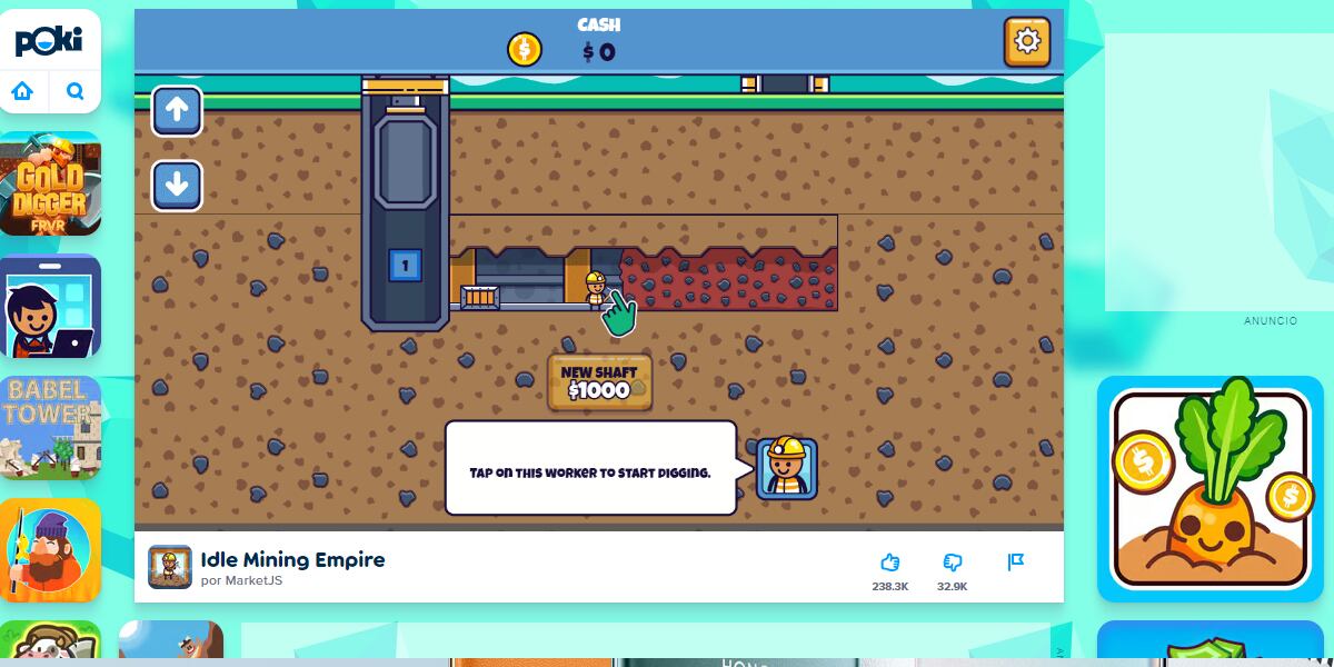 Poki no cuenta con juegos AAA, su catálogo ofrece juegos más sencillos.