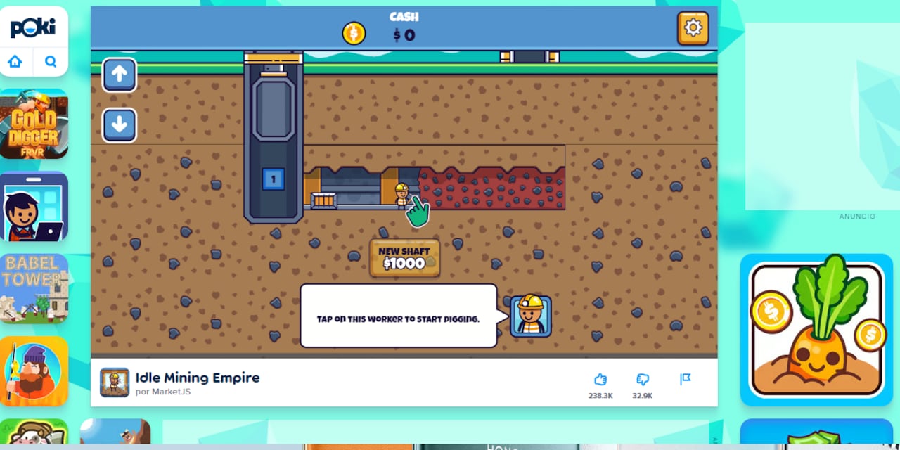 Poki no cuenta con juegos AAA, su catálogo ofrece juegos más sencillos.