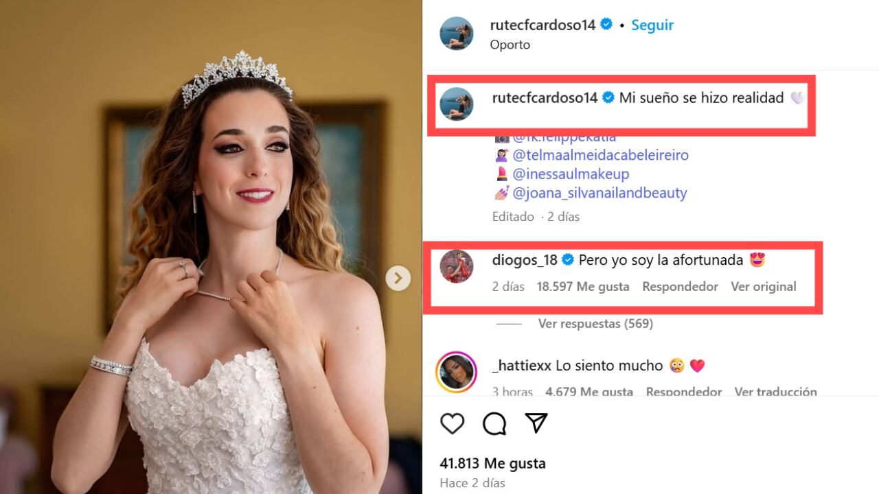 Post reciente de Rute Cardoso antes de la muerte de su esposo, Diogo Jota.