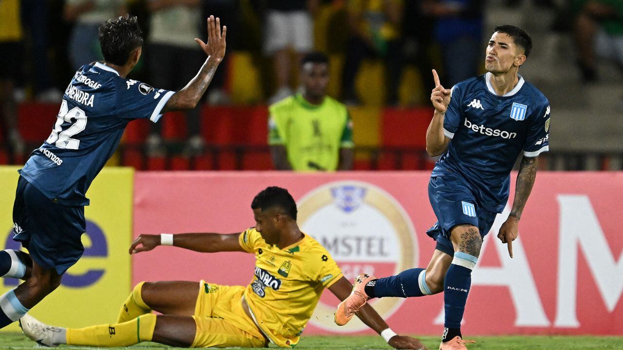 Imagen del Bucaramanga vs. Racing por Libertadores.