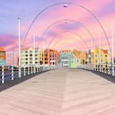 Puente flotante en Willemstad, Curazao.