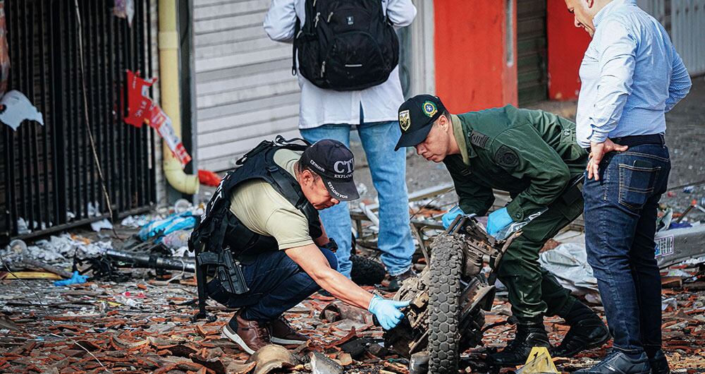 En Jamundí, pleno casco urbano, estalló una motobomba en el lugar donde se quedaban a dormir los policías que recién llegaron al municipio para prestar seguridad.