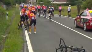 El incidente se dio a un poco más de 80 km de la meta.