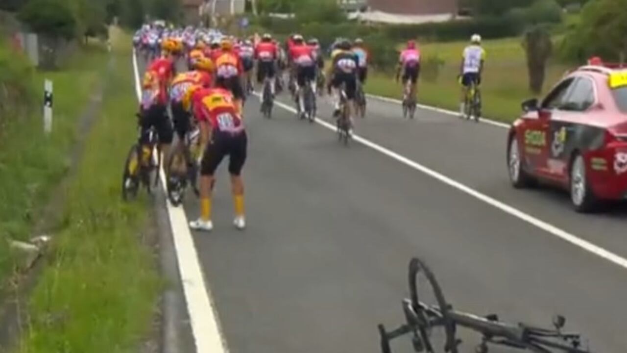 El incidente se dio a un poco más de 80 km de la meta.