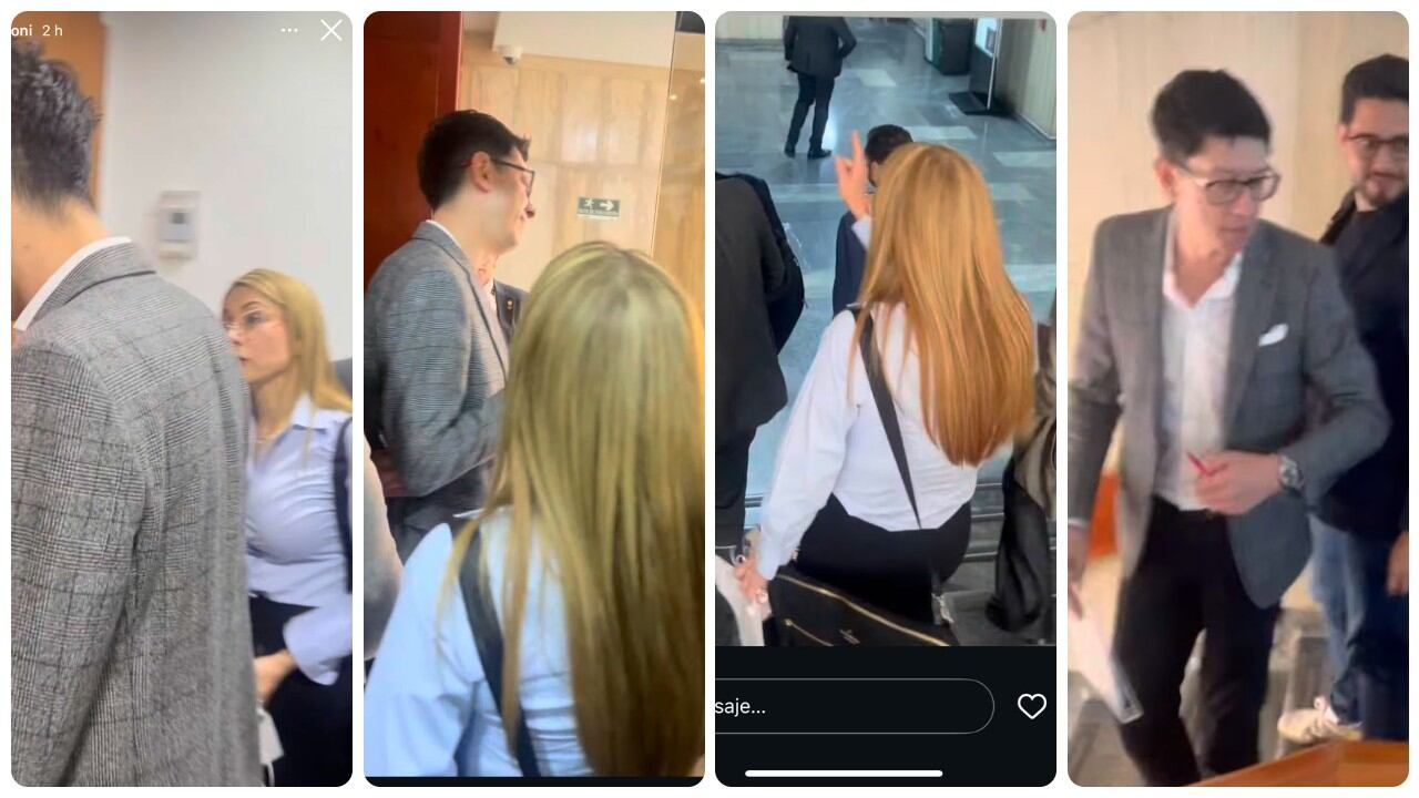 La congresista Catherine Juvinao y el ministro de Educación, Daniel Rojas.