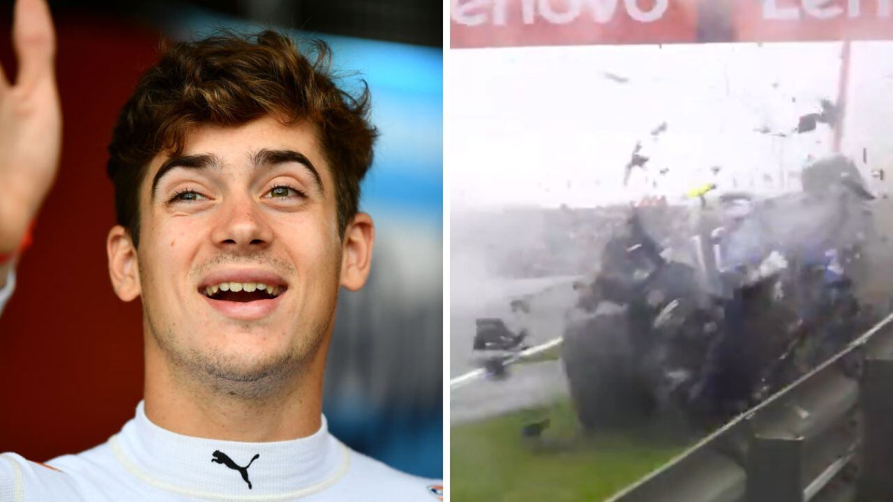 Franco Colapinto y el accidente de Logan Sargeant.