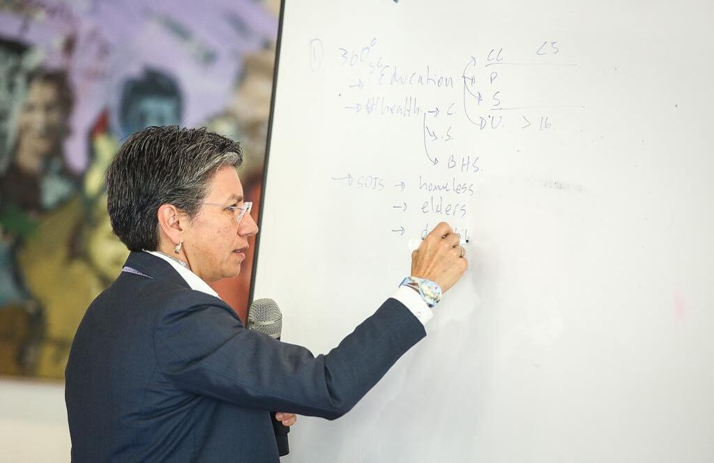 La alcaldesa Claudia López, se reunió con los equipos de Bloomberg Philanthropies y Bloomberg Center for Public Innovation para avanzar en proyectos prioritarios de innovación.