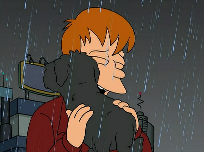 "El desgarrador momento de Fry y su perro: ‘Jurassic Bark’ se destaca como el episodio más conmovedor de Futurama tras la emotiva protesta por el fósil"
