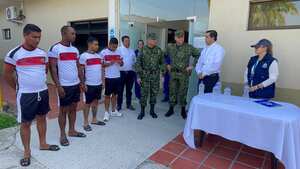 Soldados en Saravena, Arauca.