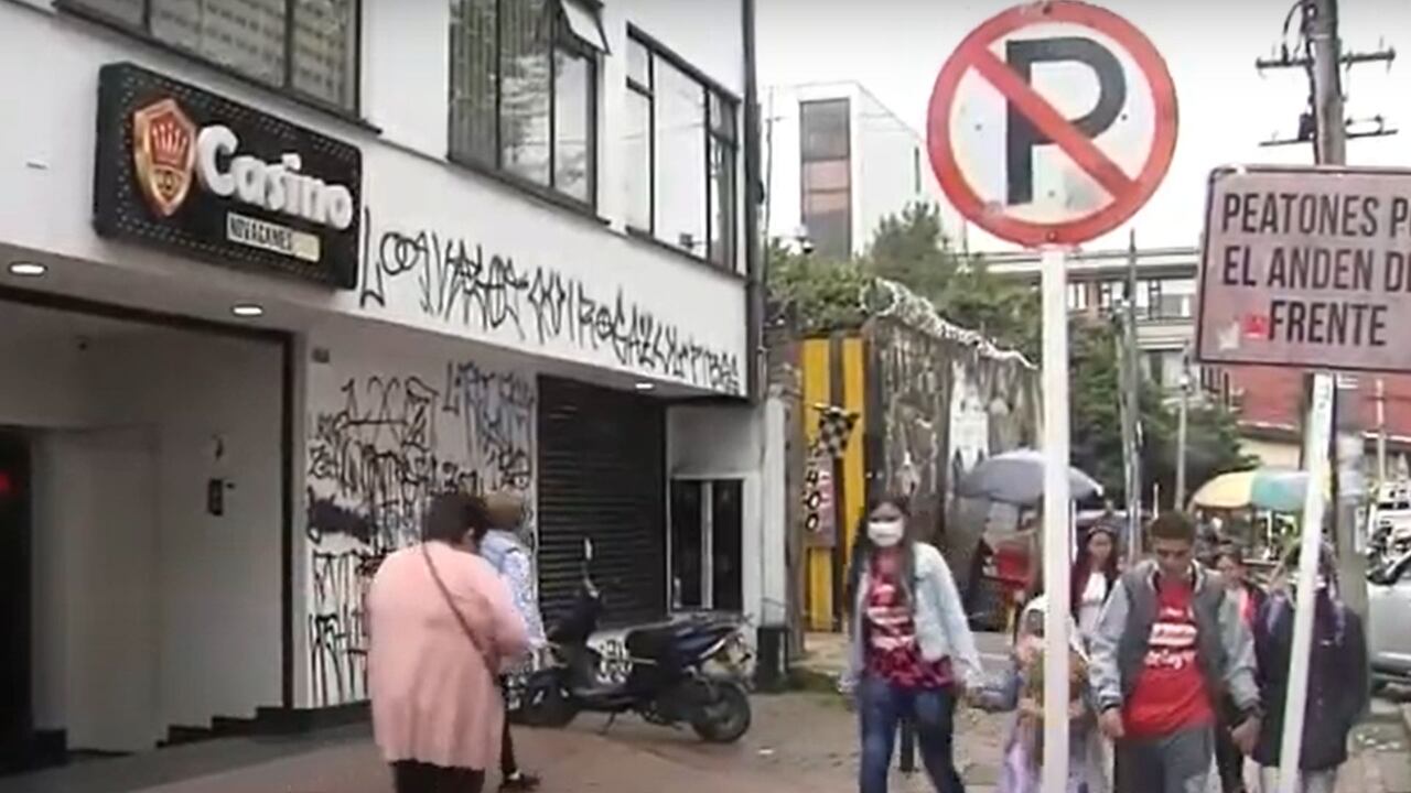 Zona donde se reportó el intercambio de disparos en Bogotá.