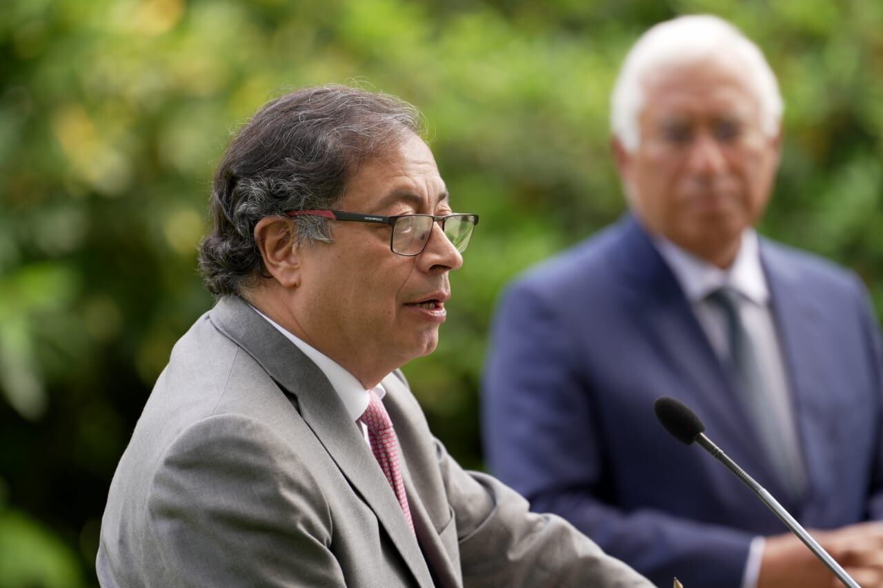 El presidente Gustavo Petro con el Primer Ministro de Portugal, Antonio Costa.