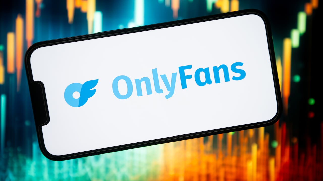 En esta ilustración fotográfica se ve el logotipo de Only Fans.