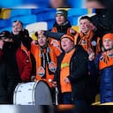 Hinchas del Shakhtar Donetsk, de Ucrania