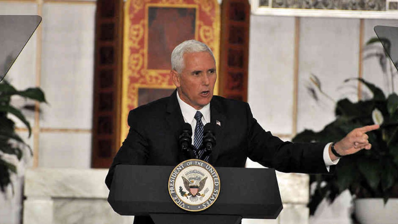 Mike Pence, vicepresidente de los Estados Unidos.