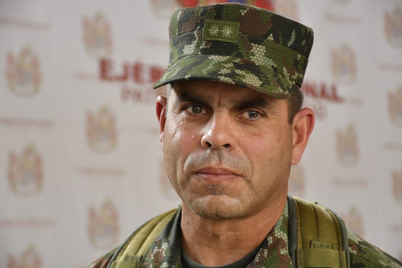 General Federico Mejía, comandante de la Tercera División del Ejército Nacional.