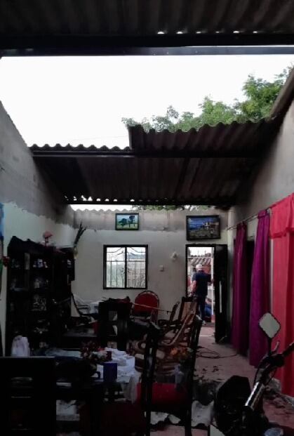 Así quedaron algunas viviendas