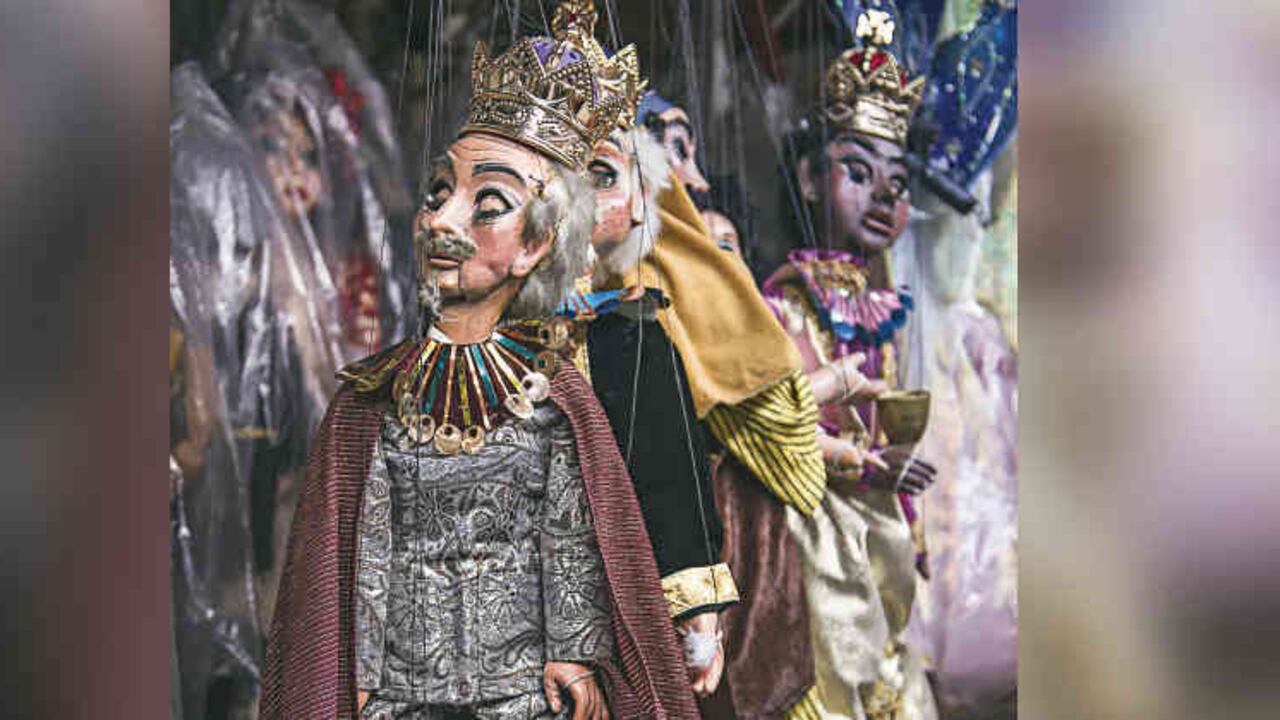Marionetas de la Fundación Jaime Manzur, en Bogotá.