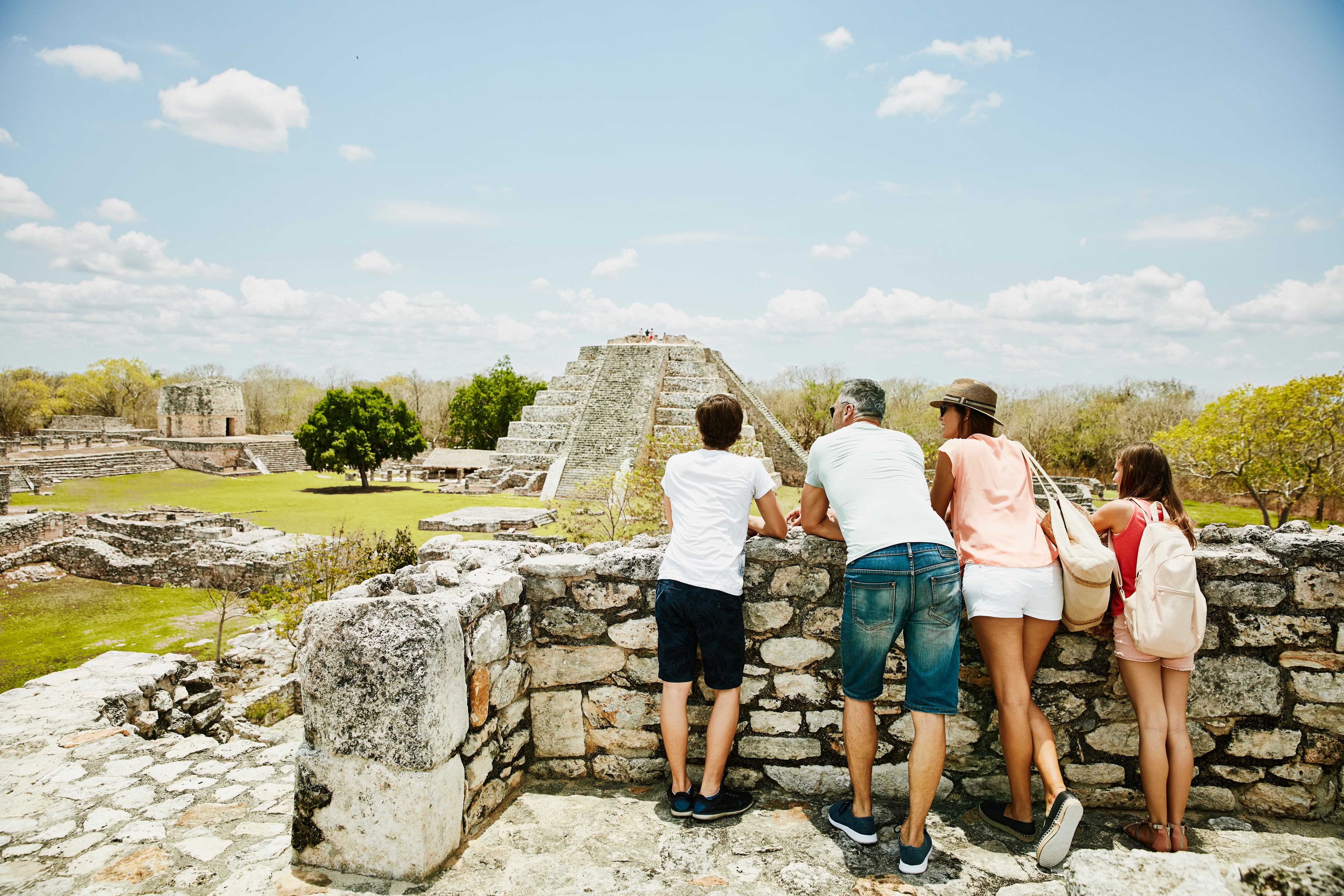 Las ruinas en Cancún.