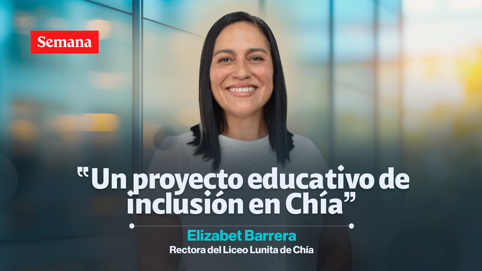 Elizabet Barrera es rectora del Liceo Lunita de Chía