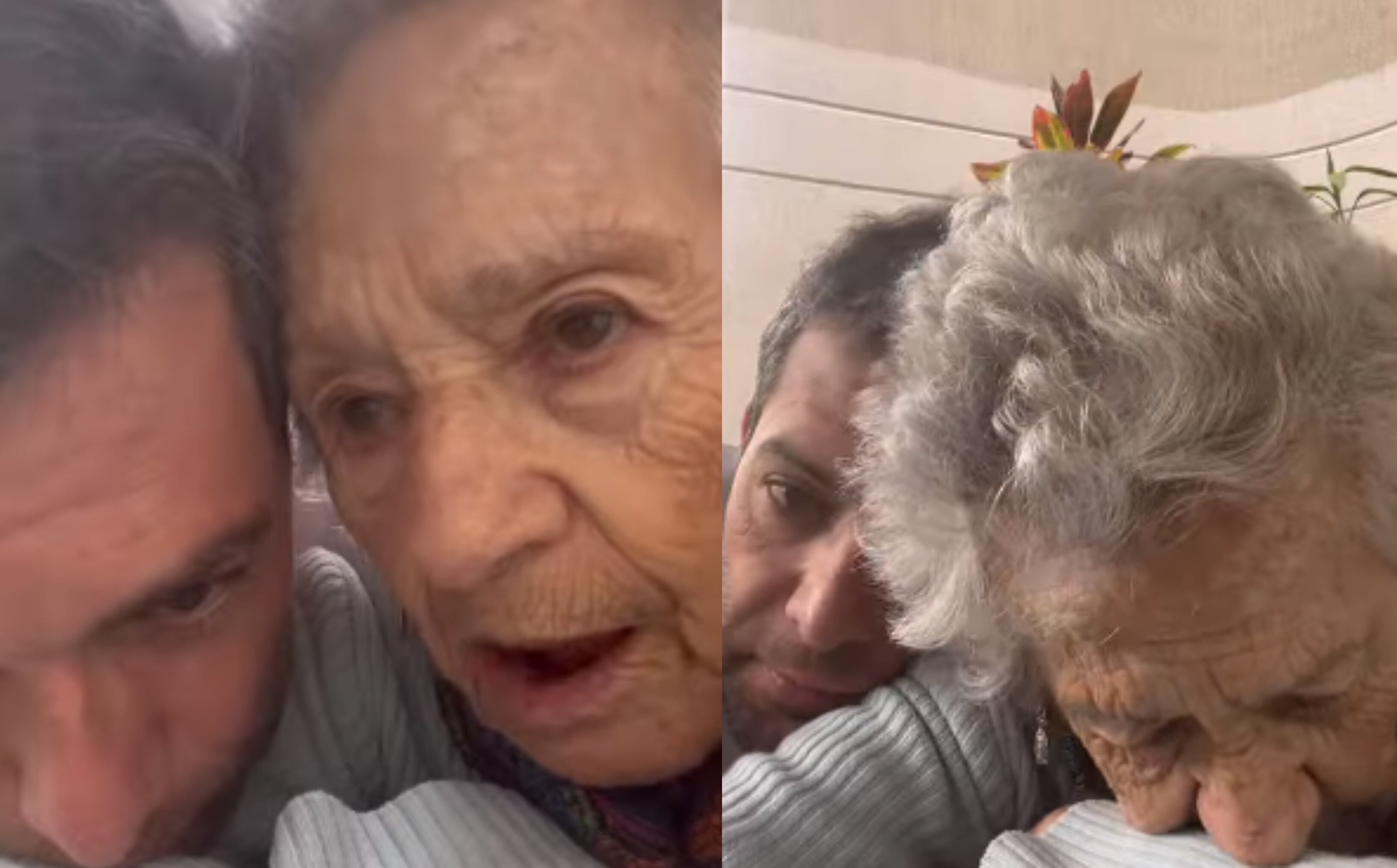 El presentador Iván Lalinde y su mamá, la señora Teresa.