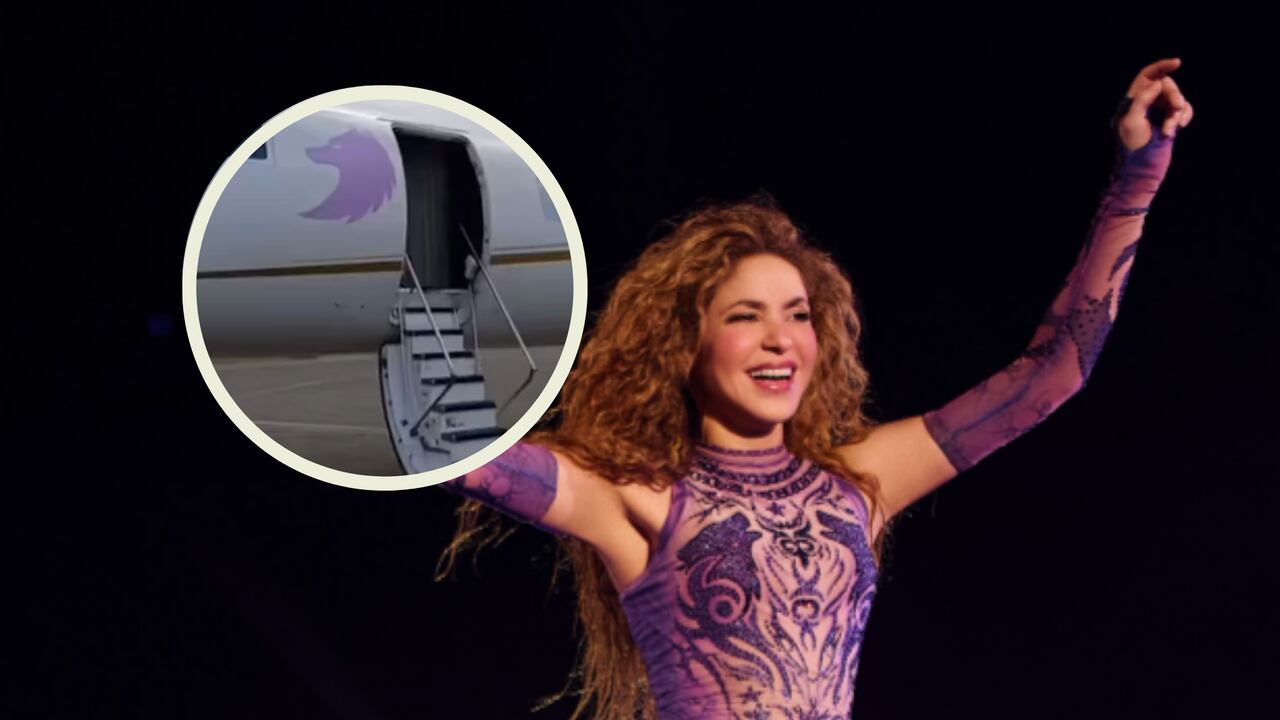 Así se ve el avión de Shakira por fuera y por dentro