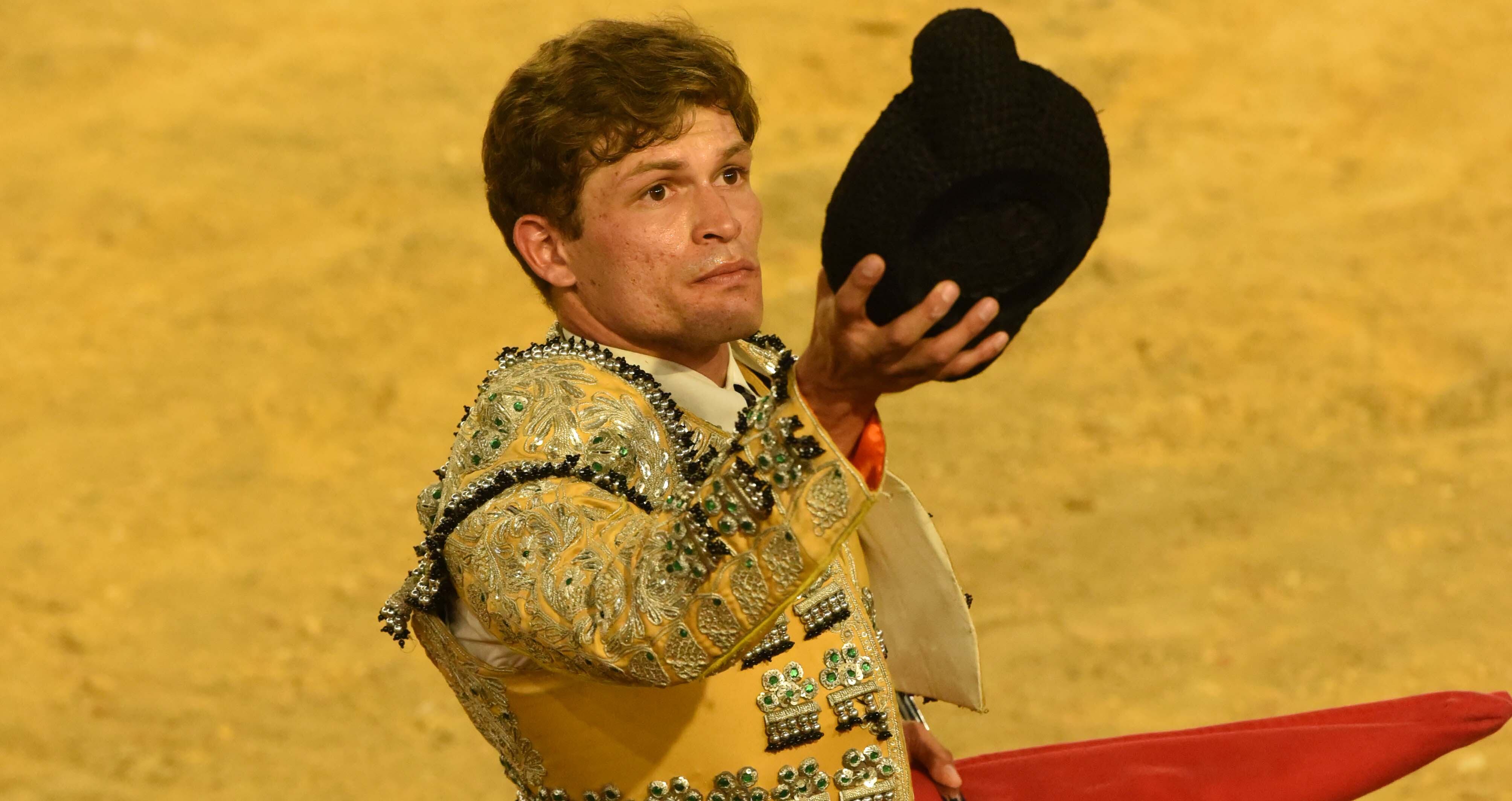 Maikel Ramírez, novillero de Manizales. Cali, 11 de diciembre de 2021.