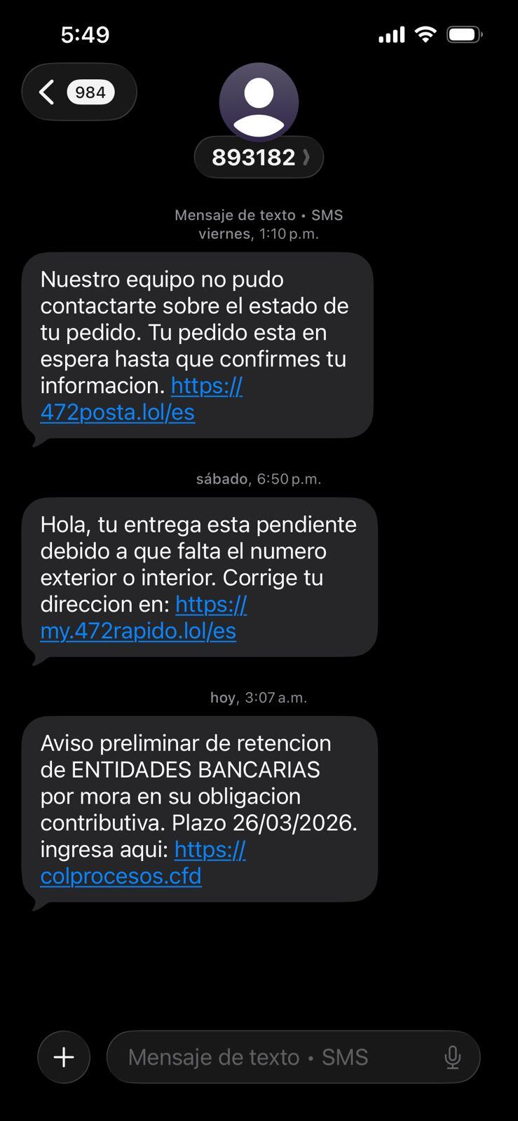 Ciberdelincuentes intensifican el envío de mensajes fraudulentos a celulares colombianos