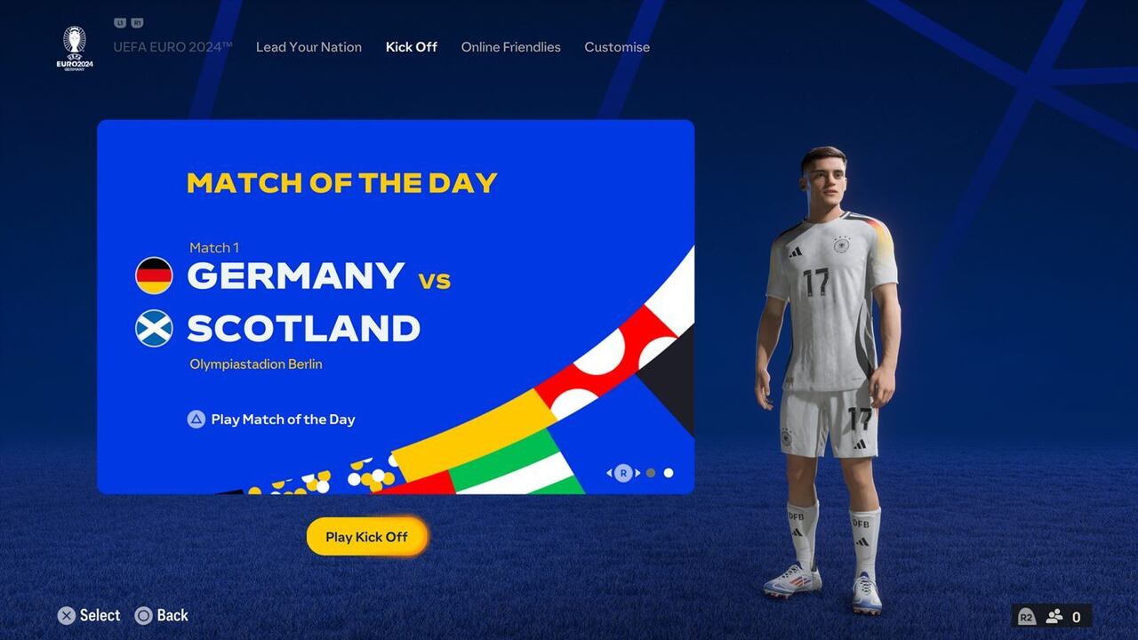 FC 24 permite recrear el partido inaugural de la Eurocopa 2024.