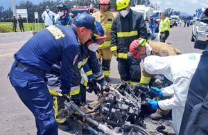 El siniestro vial tuvo lugar pasadas las 5:30 a. m. en el peaje casa Blanca.
