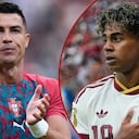 Cristiano Ronaldo y Lamine Yamal, figuras rutilantes de Portugal vs. España.