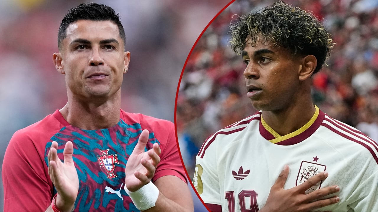 Cristiano Ronaldo y Lamine Yamal, figuras rutilantes de Portugal vs. España.