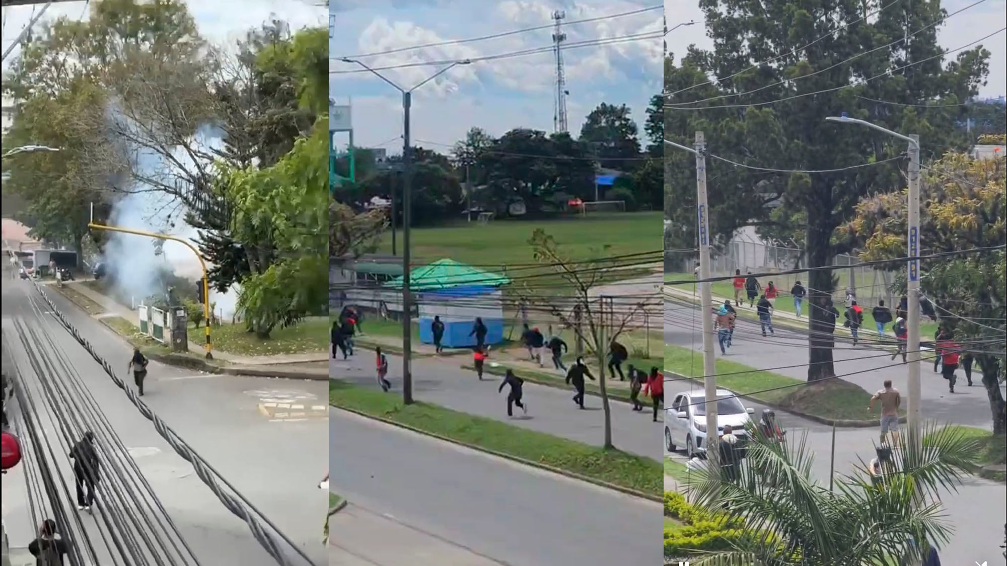 Comunidad que se enfrentó a manifestantes en Popayán