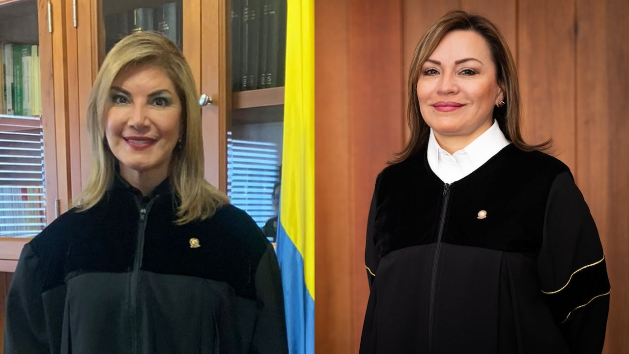 Las magistradas de la Comisión de Disciplina Judicial Diana Marina Vélez (izq.) y Magda Acosta Walteros