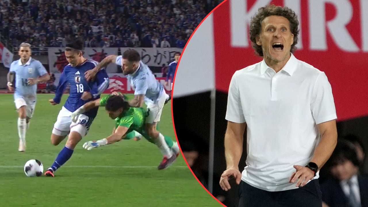 La selección de Uruguay se estrelló en el debut de Diego Forlán como DT vs. Japón.