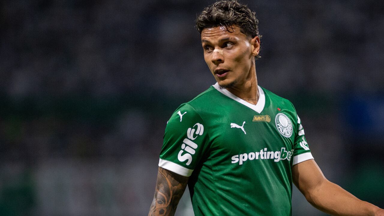 Richard Ríos jugó en el empate de Palmeiras frente a Mirassol por el Brasileirao