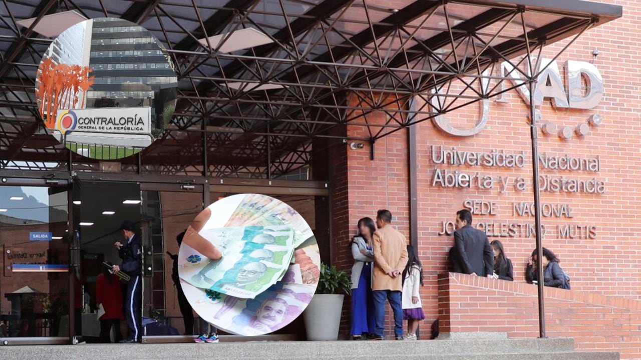 Universidad Nacional Abierta y a Distancia, Contraloría General de la República y dinero colombiano.