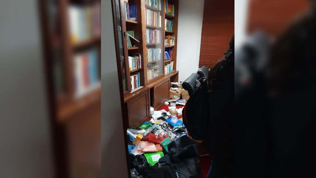 Así quedó la Conferencia Episcopal tras el asalto en Bogotá