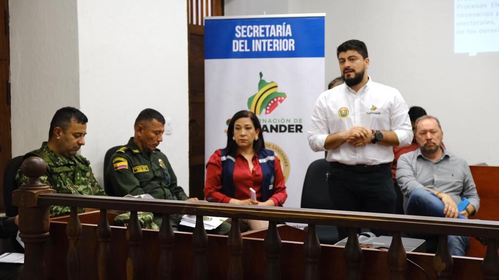 John Jaime Ruíz Macías, secretario del Interior de Santander.