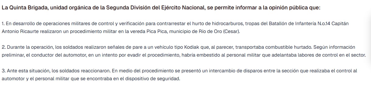 Fuego amigo en el Ejército.