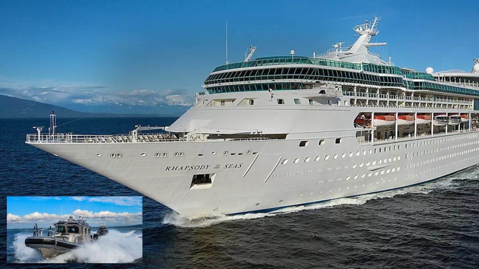 Unidad de marina de CPB localizó al hombre que huía del crucero del Rhapsody Sea