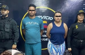 Fueron capturados en Venezuela Edinson José Torres Sarmiento, de 40 años, y María Fernanda Delgado Hernández, de 30.