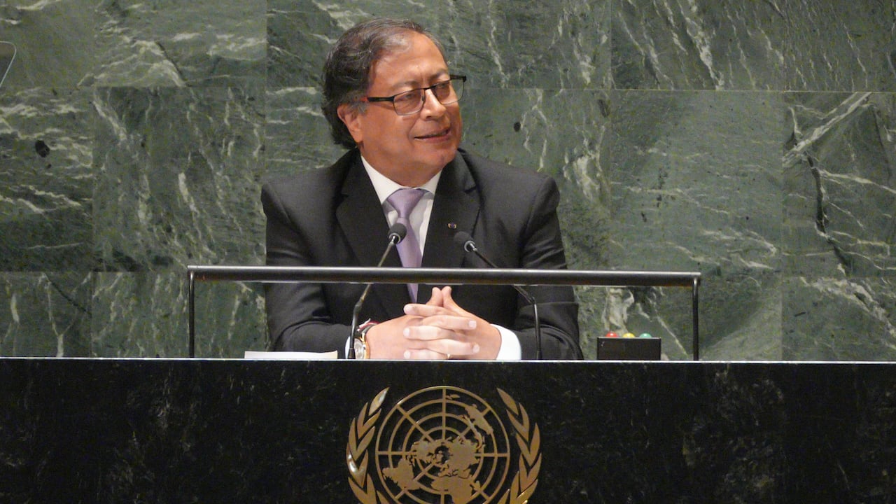 Gustavo Petro en la Asamblea General de la ONU. FOTO: Cortesía Presidencia